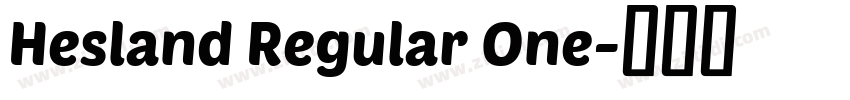 Hesland Regular One字体转换